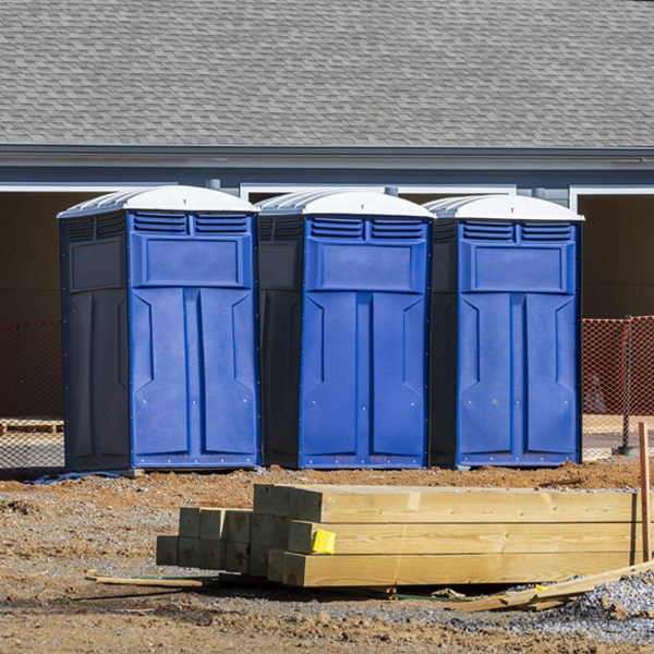 are there any restrictions on where i can place the porta potties during my rental period in Moran MI